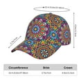 thumbnail image 2 of Pofeuu Mandala Print Adult Adjustable Embroidered Graphic Baseball Hat for Men and Women, 2 of 6