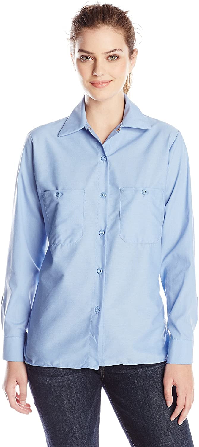 light blue work shirt womens