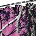thumbnail image 3 of Purple Camo Tree Branch Pattern Shower Curtain 36"x72" ,Bathroom Decorative Shower Curtains Set with 12 Hooks,Modern Waterproof Washable Shower Curtain, 3 of 6