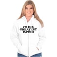 thumbnail image 4 of His Greatest Catch Funny Fishing Zip Hoodie Sweatshirt Women Brisco Brands M, 4 of 6