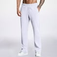 thumbnail image 2 of Mens Sweatpants Lounge Pants Men's Casual Pants Comfortable Loose Fit Drawstring Waist Long Sweatpants for Everyday Wear With Slant Pockets, 2 of 9