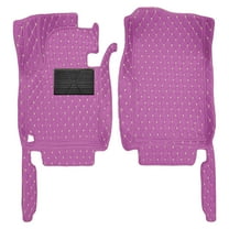 leadwolf 2Pcs Front Floor Mats for Kia forte 2018-Present PU Leather Auto Liners All Weather Anti-Slip Automotive Floor Mats Purple