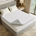 thumbnail image 5 of 2 inch Gel Memory Foam Mattress Topper Queen Size High Density Cooling Pad Pressure Relief Bed Topper with Removable Washable Cover, 5 of 9