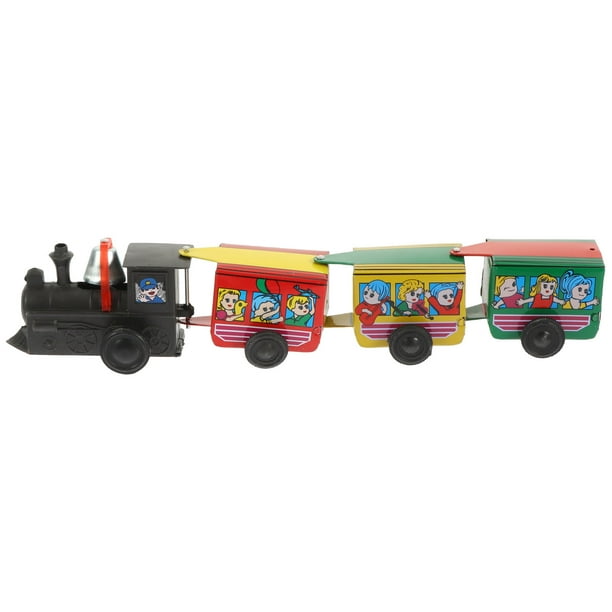 Tren de cuerda, juguete para niños, aprendizaje temprano, juguete de relojería, adorno decorativo para el hogar
