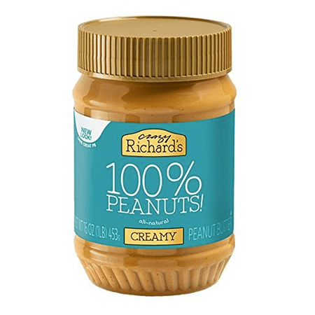 Crazy Richard's Creamy Peanut Butter, 16 oz (Best Unsweetened Peanut Butter)