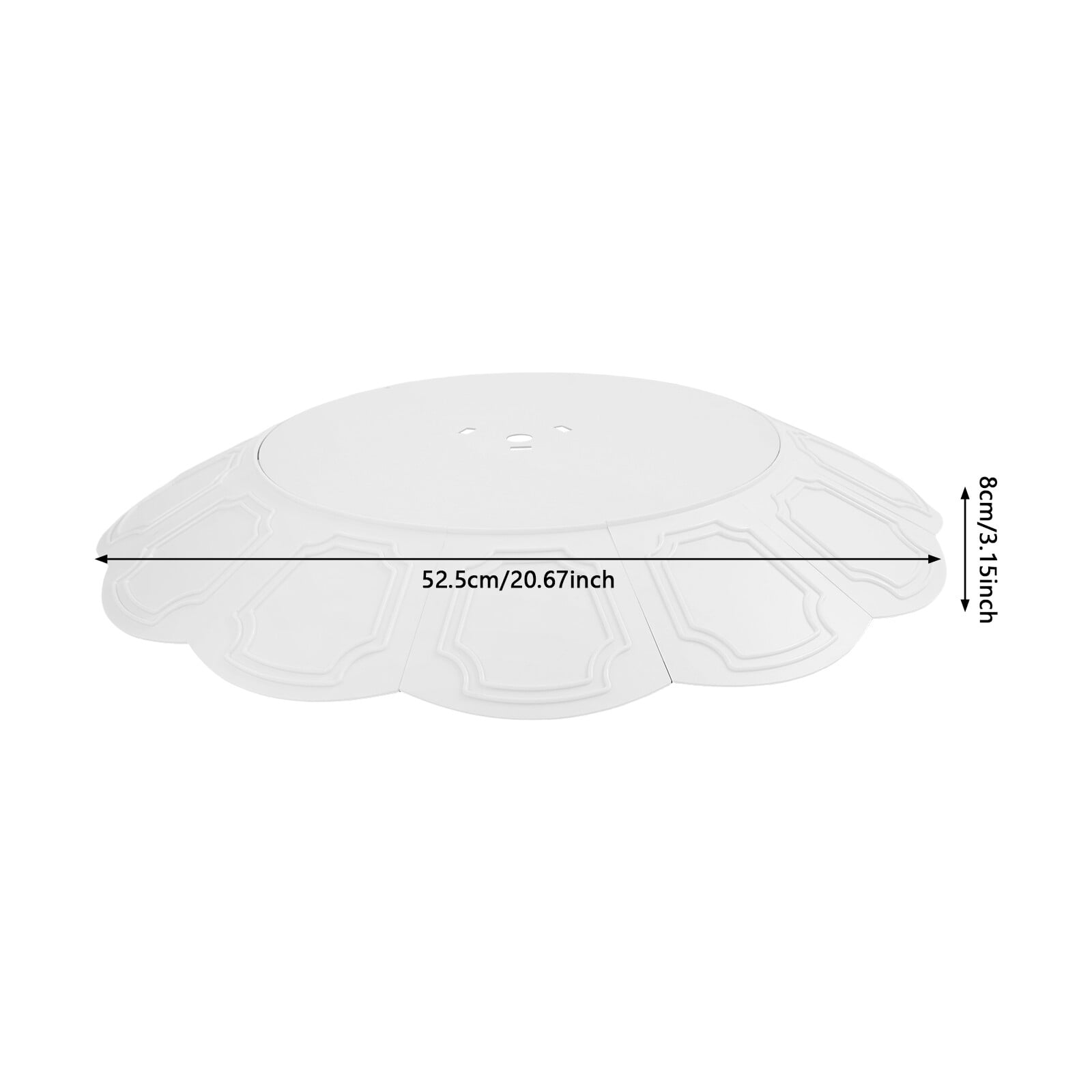 Decorative Cover, Chandelier Hoist Lifter Covers, Chandelier Decorative Cover(White), Round, Petal-shaped