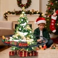 thumbnail image 6 of Elainilye Christmas Tree Hanging Train Set with Mist LED Lights Musical Bluetooth Toy for Kids Animated Decor Christmas Gift Rechargeable, 6 of 9
