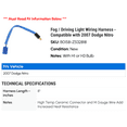 thumbnail image 2 of Fog / Driving Light Wiring Harness - Compatible with 2007 Dodge Nitro, 2 of 2