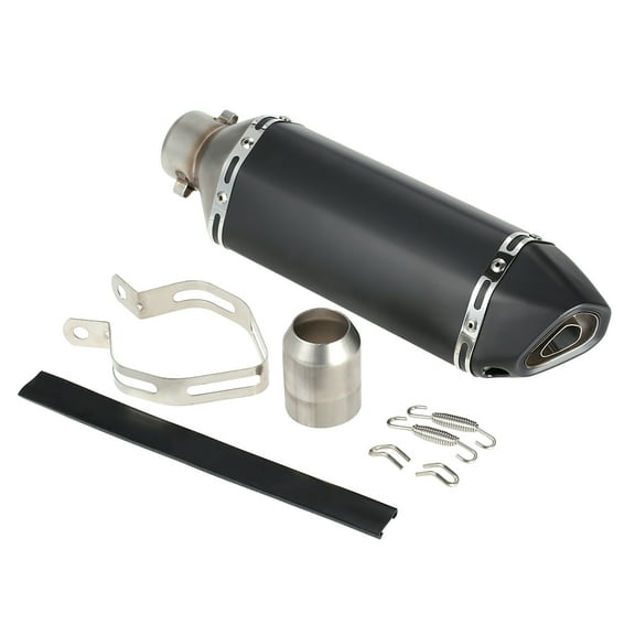 Refit Exhaust Muffler,Muffler With Fit With Fit Atv Oblique Tail Refit Muffler 38-51mm Universal Low P-ipe Ktoo Muffler 3 Atv Hxber Pipe 38-51mm Buzhi Huiop Black Small Hexagonv Oblique Tail