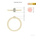 thumbnail image 4 of ANGARA Natural 0.32 Ct. Diamond Solitaire Ring in 14K Yellow Gold for Women (Ring Size: 11.5), 4 of 9