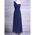 thumbnail image 4 of iEFiEL Women Ladies Chiffon One-shoulder Dress Long Evening Bridesmaid Prom Gown Dress, 4 of 7