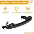 thumbnail image 3 of Manija de Puerta Exterior del Lado Derecho del Auto Unique Bargains No.82661F2200 para Hyundai Elantra Eco, Limited, SE, Sport, Value Edition 2017 Negro ABS 1 Juego, 3 of 6