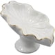 thumbnail image 1 of Soap Dish Ceramic White Lotus Leaf Shape Soap Holder Self Draining Soap Dish Waterfall Slot Sponge Holder Bathroom Accessories for Bathroom, Kitchen,B, 1 of 4