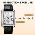 thumbnail image 5 of SKMEI Retro Classic Square Watches for Men Quartz Analog Waterproof Watch Leather Business Casual Mens Wrist Watch, 5 of 8
