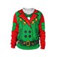 thumbnail image 5 of Suéter de cuello redondo de manga larga para el día de Navidad Pompotops oipoqjl18669, 5 of 6