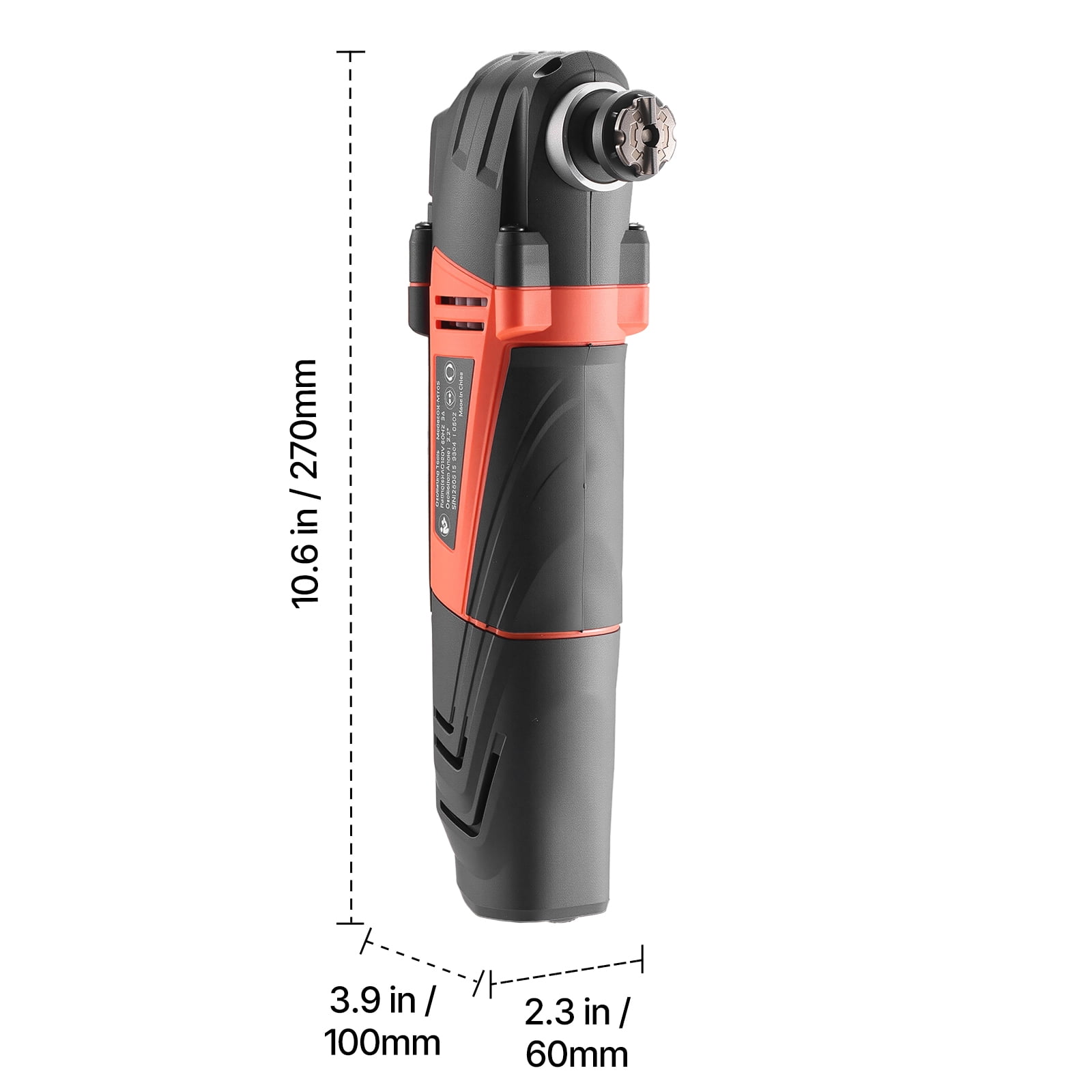 VEVOR Multitool Oscillating Tool, 3Amps Corded Oscillating Multi Tool with 6 Variable Speeds 15000 - 22000 OPM, 3.2° Oscillating Angle, 13PCS Saw Accessories, LED Work Light & Tool Bag