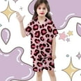 thumbnail image 7 of CAIXIA Girls Pajama Set Shorts 3-Piece Soft Button Down Silk Pajamas Tee,pants & Shorts Satin Pjs Sleepwear Lounge Sleep Set Nightwear for Bedtime,77-Hot Pink, 7 of 7
