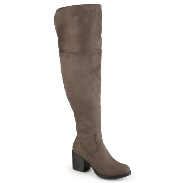 tall suede boots with heel