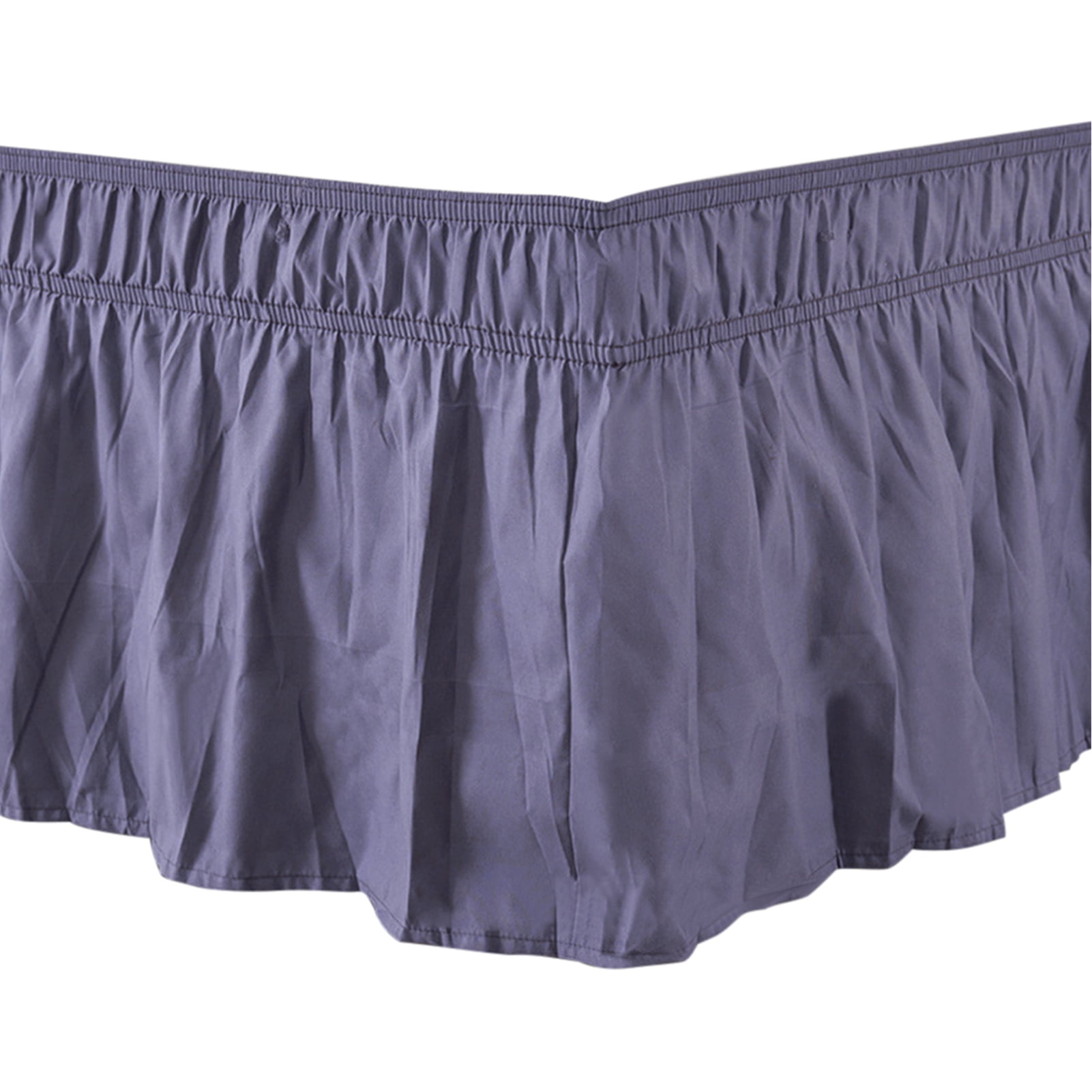 Hotel Wrapped Home Textile Solid Valance Fitted With Ruffles Bedroom