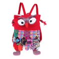 thumbnail image 2 of segolike Children Creative Owl Backpack Cute Red Ethnic Patchwork Owl Backpack Bag, 2 of 9