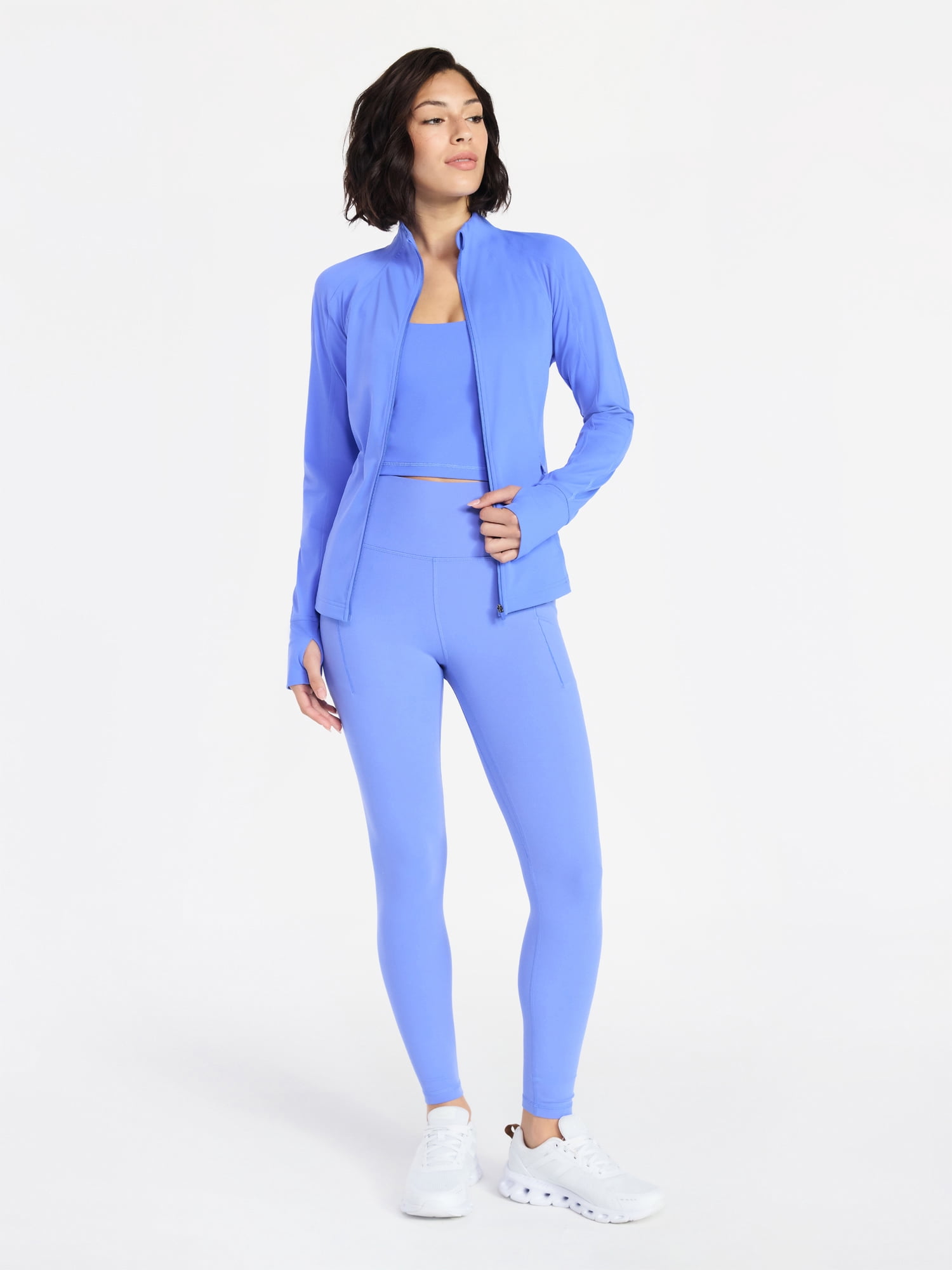 Avia Women's and Women's Plus SoftSculpt High Rise Leggings 27" with Pockets, Sizes XS-4X