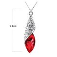 thumbnail image 3 of Crunchy Fashion Stylish Bollywood Indian Jewelry Red Teardrop Pendant with Earrings Jewelry Set for Women, 3 of 4