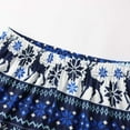 thumbnail image 5 of WeeBloom Christmas Pajamas Family Matching Tops and Pj Pants Set Xmas Outfit Mom Printed Home Clothes Long Sleeve Top Trousers Two Piece Set,Loungewear Nightwear Pjs For Women Mom Blue, 5 of 7