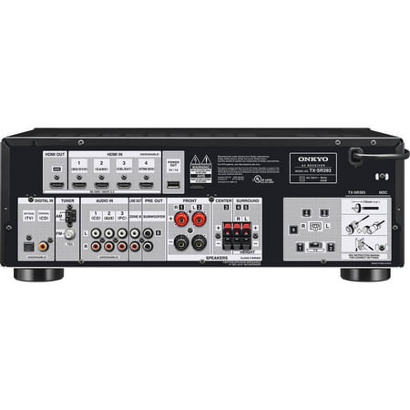 Onkyo - TX 5.2-Ch. with Dolby Atmos 4K Ultra HD HDR Compatible A/V Home Theater Receiver - Black