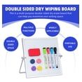 thumbnail image 3 of MXG Magnetic Whiteboard 10x10 Inch, Double-Sided Dry Erase Board with Marker , Whiteboard Eraser,magnetic for Office ,Home, 3 of 9