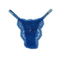 thumbnail image 2 of Victoria's Secret Very Sexy Shine Brazilian Shine Lace Panty Blue Size Small NWT, 2 of 2