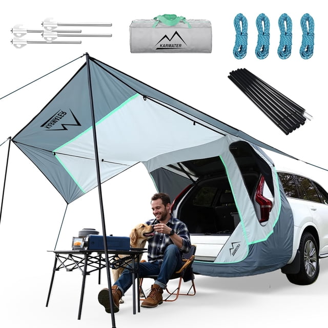 Carpa para Portón Trasero de SUV KARMATER con Barras, Toldo y Mosquitera