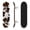 Color3, variant on 31"x8" Complete Skateboards for Beginners,Pink Zebra Print Bold Stripes Watercolor Double Kick 7 Ply Canadian Maple Deck Skateboard with Wheels, Gifts for Kids Teens