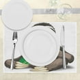 thumbnail image 3 of Ambesonne Sloth Place Mats Set of 4, Sluggish Idle Character, Standard Size, Umber Ivory Green, 3 of 6