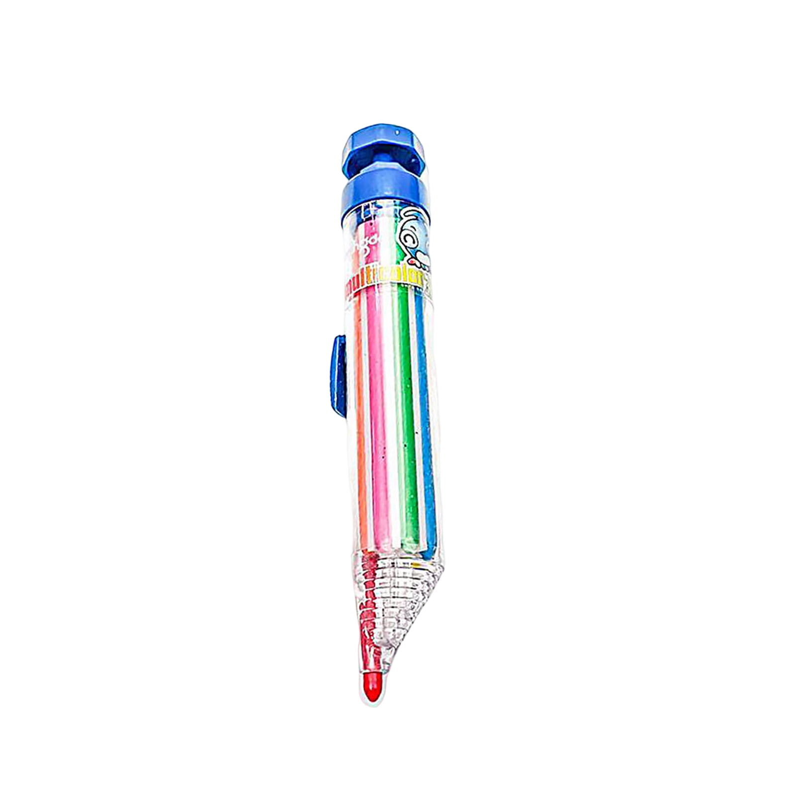 1pc 8 Colors In One Pen Rotary Multi Colour Crayons Push - Temu