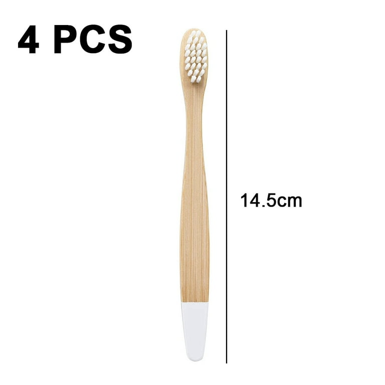 Organic Baby Bamboo Toothbrush Four Colours Soft Fibre Bristles