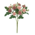 thumbnail image 2 of Pink Realistic Artificial Hydrangea Bouquet - 29×12×3cm/11.41×4.72×1.18in Fake Flowers For Decoration, Artificial Flowers For Home Decor, Small Vase Floral Arrangement No Maintenance, 2 of 9