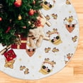 thumbnail image 3 of FMSHPON Summer Yellow Gnomes Xmas Christmas Tree Skirt Stand Mat for Holiday Party Decoration Indoor Outdoor 48 inches, 3 of 6