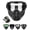Black, variant on Grass Cutting Mask,2026 New Full Face Goggle Mask with Anti-Fog HD Lens for Motorcycle, ATV, Skiing, Cycling, Outdoor Work & Dust Defense