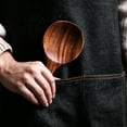 thumbnail image 4 of Travelwant Wooden Rice Paddle Wood Spoons Wooden Rice Paddle Versatile Serving Spoon Nonstick Heat Resistance Cooking Spoon Serving Spoon for Kitchen Cookware, 4 of 7
