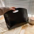 thumbnail image 1 of KONTONTY Durable PU Briefcase Large Capacity Fashion Attache Case for Business Use Black, 1 of 8