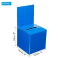 thumbnail image 2 of Unique Bargains Ballot Box 6'x6'x6' Raffle Box with Removable Header Board Suggestion Box Cardboard Box Blue 6Pack, 2 of 5