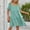 Green, variant on Voncos Summer Dresses for Women Casual Pleated A-line Dress Boho Beach Sundress Mother's Day Gift