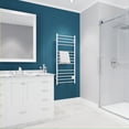 thumbnail image 3 of ANZZI Elgon 14-Bar Carbon Steel Wall Mounted Electric Towel Warmer Rack in White, 3 of 9