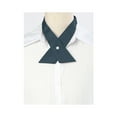 thumbnail image 6 of INSPIRE CHIC Unisex School Uniform Solid Adjustable Button Criss-Cross Bow Tie Gray One Size, 6 of 6