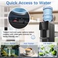 thumbnail image 4 of UrbanSync 5 Gal Top Loading Water Dispenser with Storage Cabinet, Hot & Cold Water Cooler with Storage Cabinet, ETL Certified for Home & Office Use, Black, 4 of 7