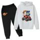 thumbnail image 3 of Conjunto de sudaderas con capucha para niños y niñas, sudaderas con capucha de dibujos animados y pantalones largos, traje de 2 piezas, conjuntos para niños, ropa de Blaze y los Monster Machines, 3 of 5