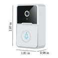 thumbnail image 3 of Dvkptbk Smart Wireless Remote Video Doorbell Intelligent Visual Doorbell Home Intercom HD Night Vision Wifi Security Door Doorbell, 3 of 9