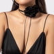 thumbnail image 1 of Collar de mujer con borlas de chocolate y diseño floral francés retro de moda de joyería, 1 of 6
