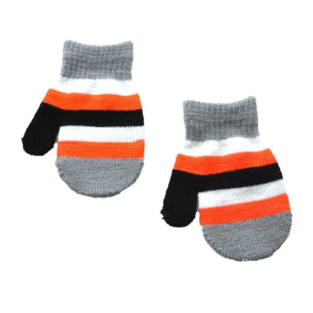 Mitones Cómodos de Invierno para Niños Minnieouse Estilo Simple Gris Claro