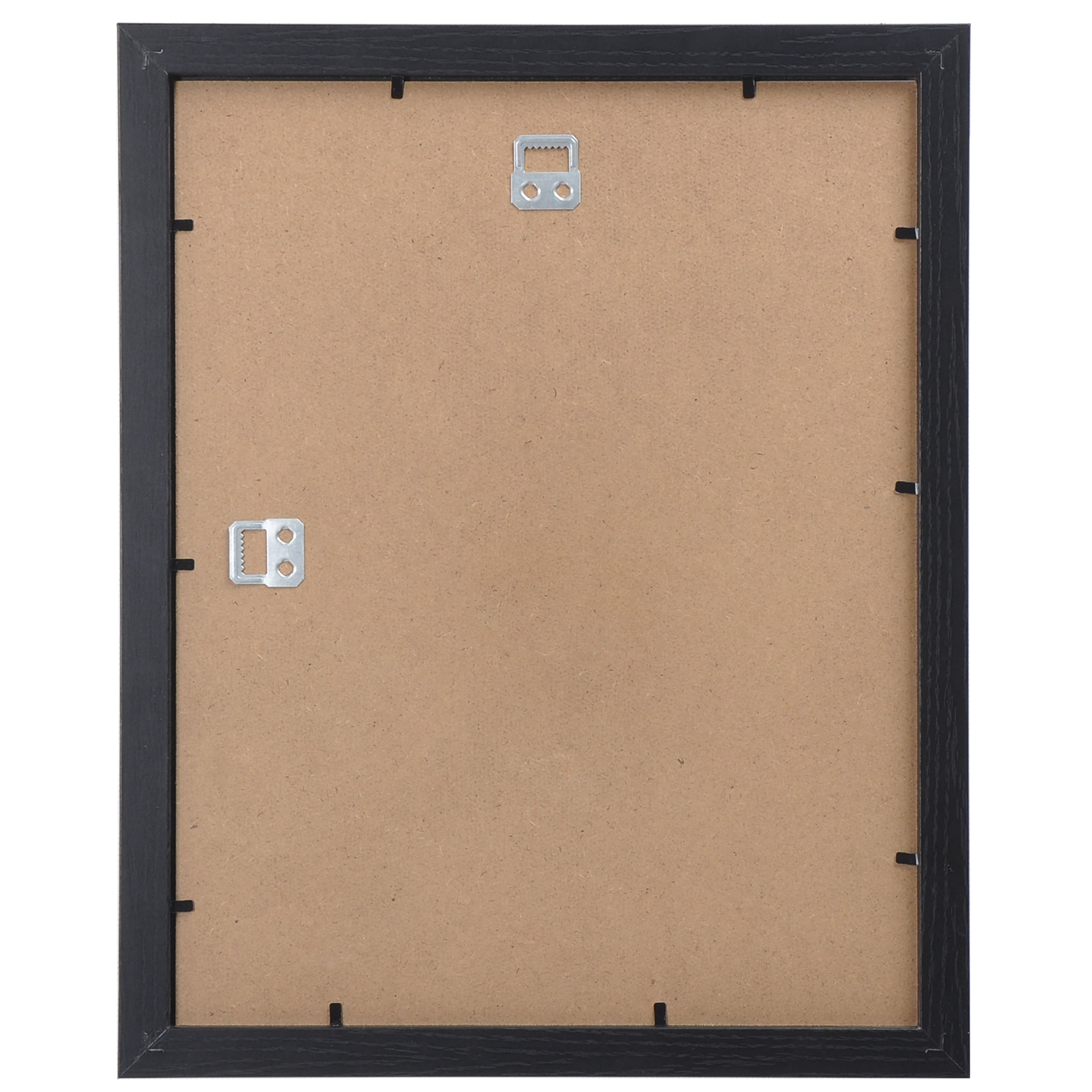 Studio Decor 5" x 7" Black 2-Opening Belmont Picture Frame - Includes Pre-attached Hanging Hardware, Horizontal or Vertical Display - 1 Pack